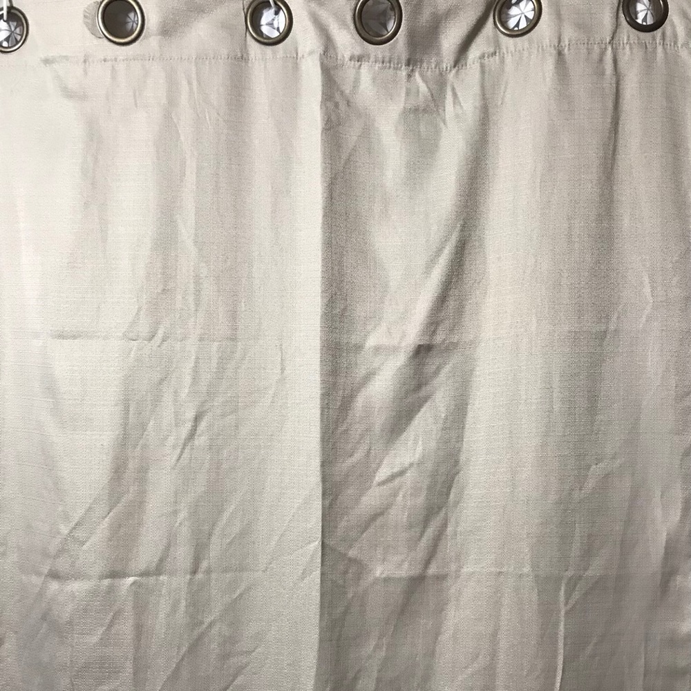 CHAMPAGNE DRAPERY PANELS WITH METAL GROMMETS!